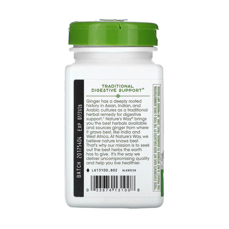 Încărcați imaginea în vizualizatorul Galerie, Ginger Root, 550 mg, Nature&#39;s Way, 100 Capsule

