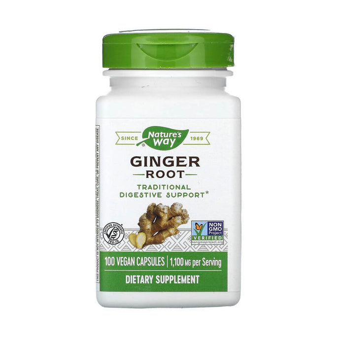 Ginger Root, 550 mg, Nature's Way, 100 Capsule