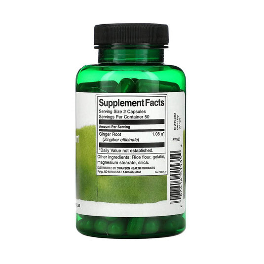 Ginger Root (Ghimbir), 540 mg, Swanson, 100 capsule SW535