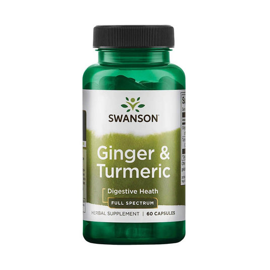 Ginger & Turmeric Full Spectrum, 300mg, Swanson, 60 capsule SW1286