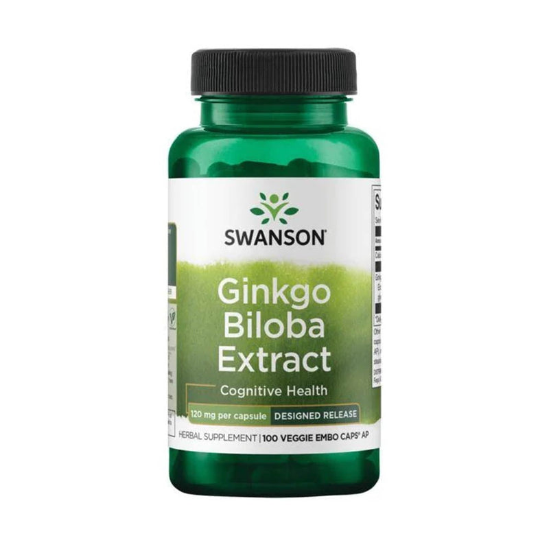 Încărcați imaginea în vizualizatorul Galerie, Ginkgo Biloba Extract, 60 mg, Swanson, 30 capsule SW1242
