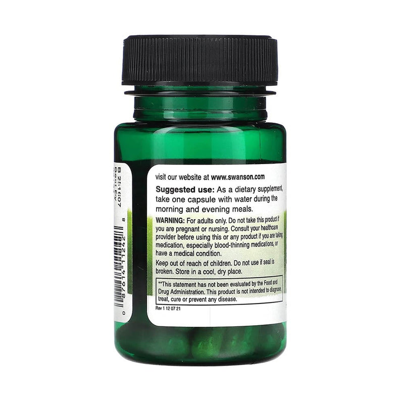 Încărcați imaginea în vizualizatorul Galerie, Ginkgo Biloba Extract, 60 mg, Swanson, 30 capsule SW1242
