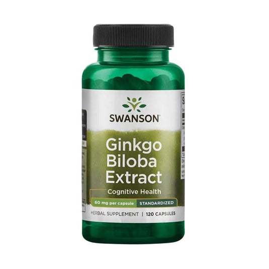 Ginkgo Biloba Extract, 60 mg, Swanson, 30 capsule SW1242