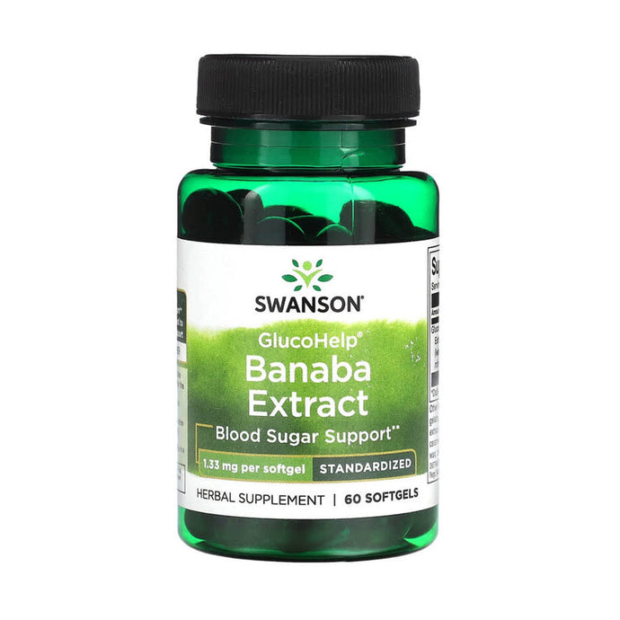 GlucoHelp, Banaba Extract (Reglarea Glicemiei), Swanson, 60 Softgels SWU659