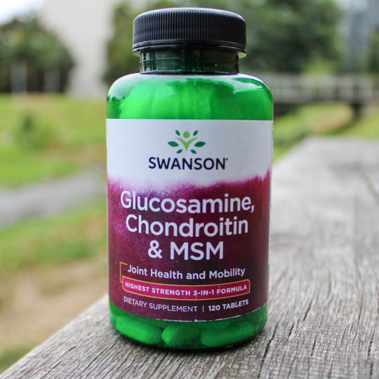 Glucosamine, Chondroitin & MSM 3-in-1 Formula, Swanson, 120 tablete SW1009