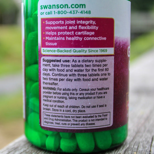 Glucosamine, Chondroitin & MSM 3-in-1 Formula, Swanson, 120 tablete SW1009