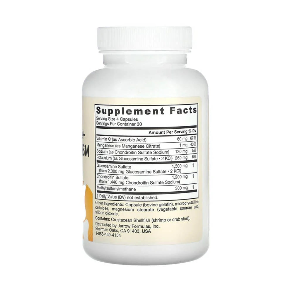 Glucosamine + Chondroitin + MSM, Jarrow Formulas, 120 capsule