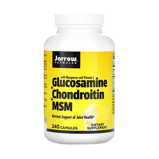 Glucosamine + Chondroitin + MSM, Jarrow Formulas, 120 capsule