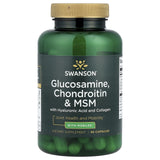 Glucosamine, Chondroitin & MSM with Hyaluronic Acid and Collagen, Swanson, 90 capsule SWU293