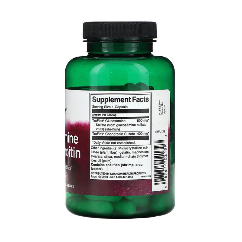 Încărcați imaginea în vizualizatorul Galerie, Glucozamină Condroitina 500/400 mg Swanson, 90 capsule SWU139
