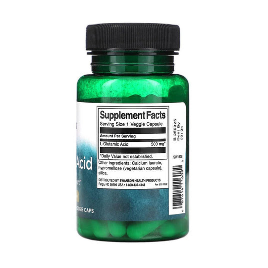 Glutamic Acid, Swanson, 60 capsule SW1608