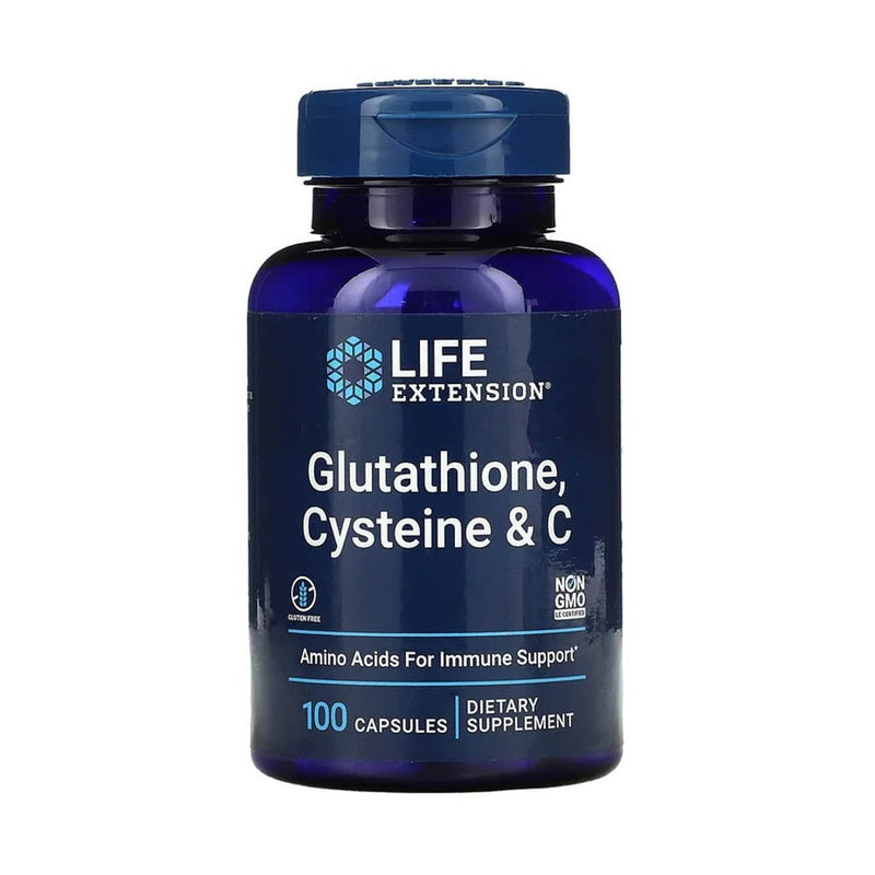 Încărcați imaginea în vizualizatorul Galerie, Glutathione, Cysteine &amp; C, Life Extension, 100 capsule

