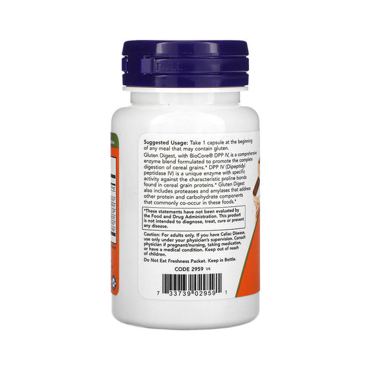 Gluten Digest, (Digestia Glutenului), Now Foods, 60 capsule