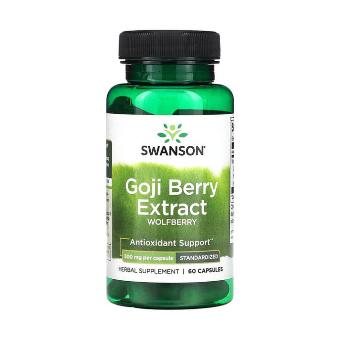 Goji Berry Extract, (Wolfberry) 500 mg, Swanson, 60 Capsule SWH149