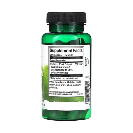Goji Berry Extract, (Wolfberry) 500 mg, Swanson, 60 Capsule SWH149