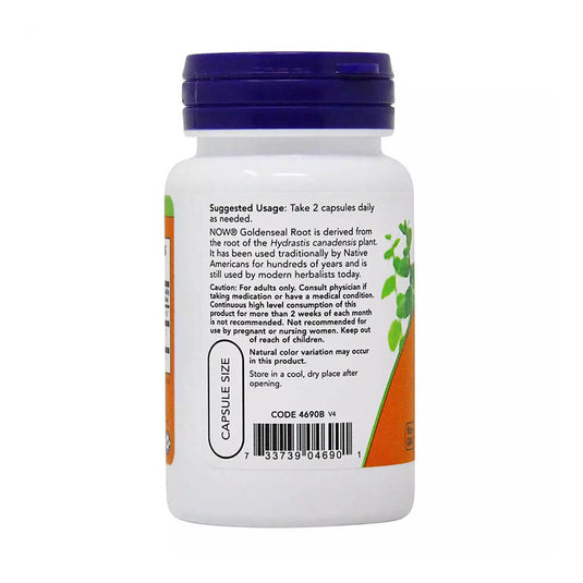 Goldenseal Root (Antibiotic Natural), 500 mg, Now Foods, 50 capsule
