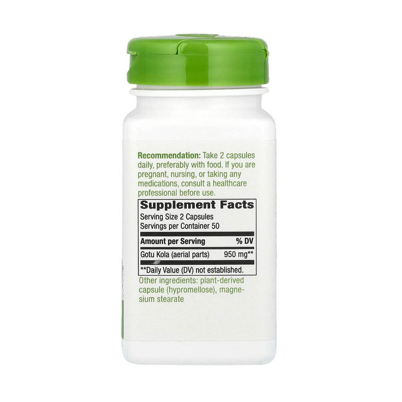 Încărcați imaginea în vizualizatorul Galerie, Gotu Kola Herb, 475 mg, Nature&#39;s Way, 100 Capsule
