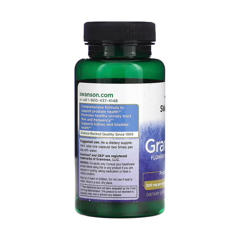 Încărcați imaginea în vizualizatorul Galerie, Graminex Flower Pollen Extract, 500 mg, Swanson, 60 capsule SWU332
