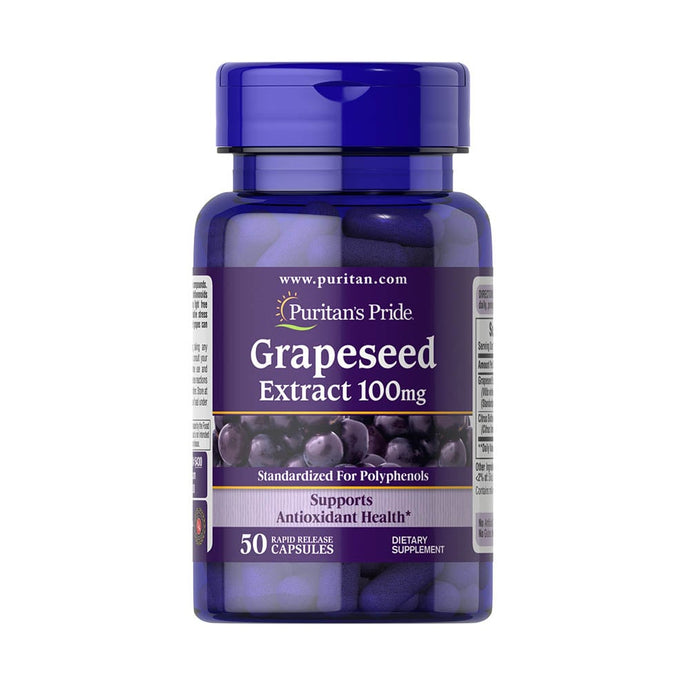 Grapeseed Extract (Samburi Struguri), 100 mg, Puritan's Pride, 50 capsule