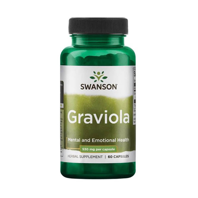 Graviola (Anti-Cancerigen), 530 mg, Swanson, 60 capsule SW1767