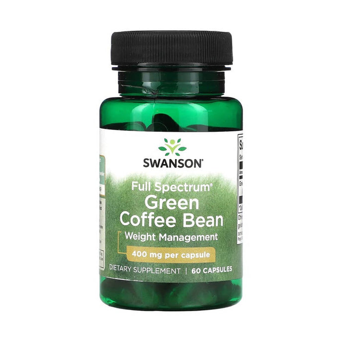Green Coffee Bean (Boabe de Cafea Verde) 400 mg, Swanson, 60 capsule SW1522