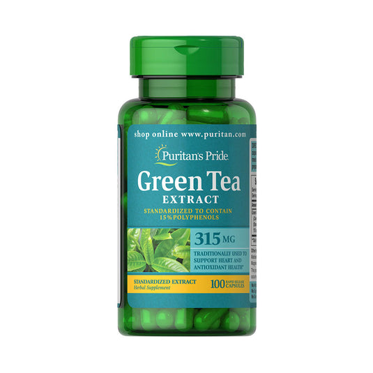 Green Tea Extract, 315 mg, Puritan's Pride, 100 capsule