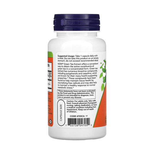 Green Tea Extract, (Ceai Verde), 400 mg, Now Foods, 100 capsule