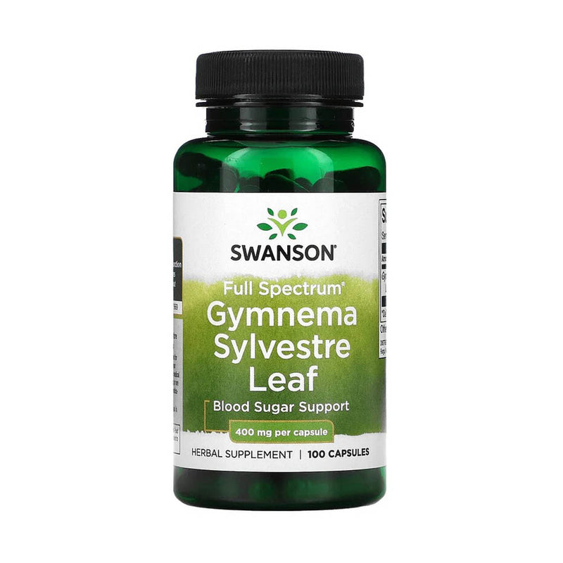 Încărcați imaginea în vizualizatorul Galerie, Gymnema Sylvestre Leaf (Gurmar), 400 mg, Swanson, 100 capsule SW983
