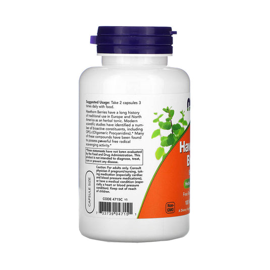 Hawthorn Berry (Paducel), 540mg, Now Foods, 100 capsule