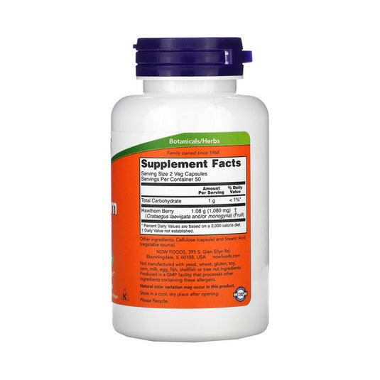 Hawthorn Berry (Paducel), 540mg, Now Foods, 100 capsule