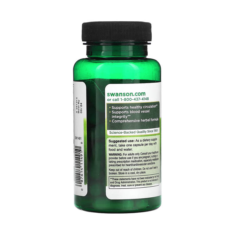 Încărcați imaginea în vizualizatorul Galerie, Herbal Circulatory Care, Swanson, 60 capsule SW1491
