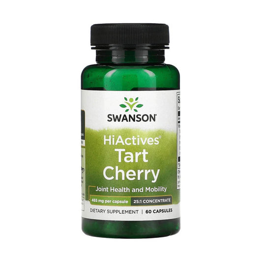 HiActives Tart Cherry 20:1, 465 mg, Swanson, 60 capsule SWH112