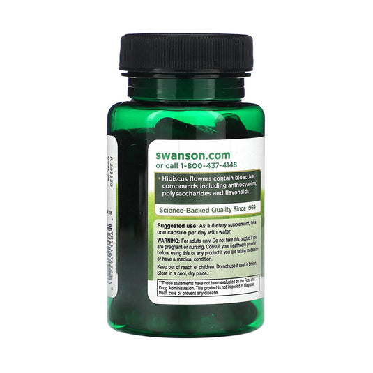 Hibiscus Flower 400 mg, Swanson, 60 capsule SW1406