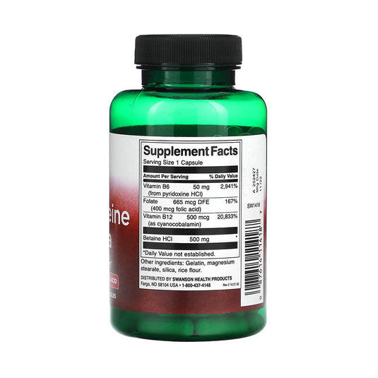 Homocysteine Formula, Swanson, 120 capsule SW1418