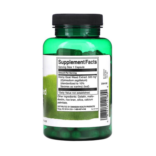 Horny Goat Weed Extract, 500mg, Swanson, 120 tablete SWH180