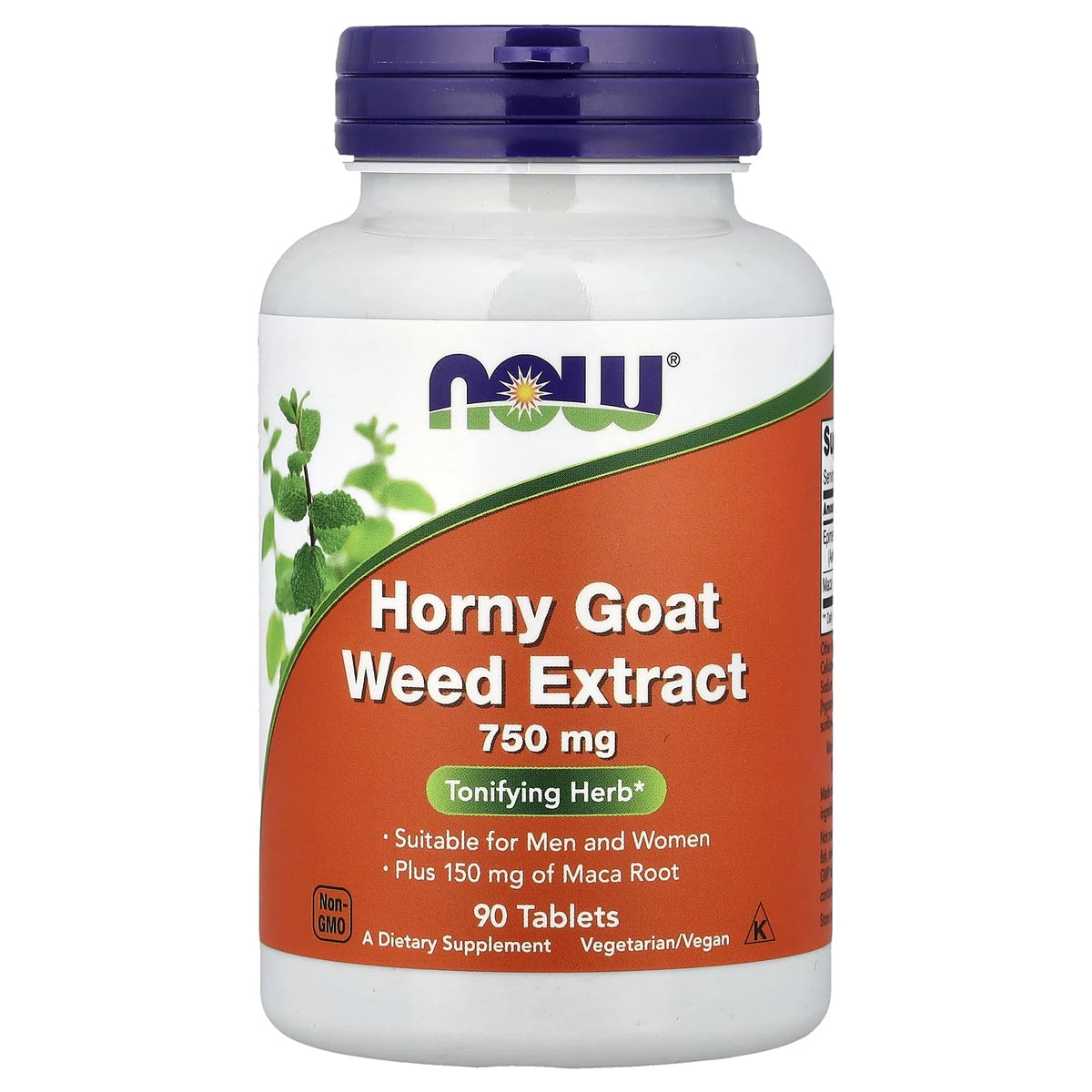 Horny Goat Weed Extract (Iarba Caprei), 750mg, Now Foods, 90 tablete