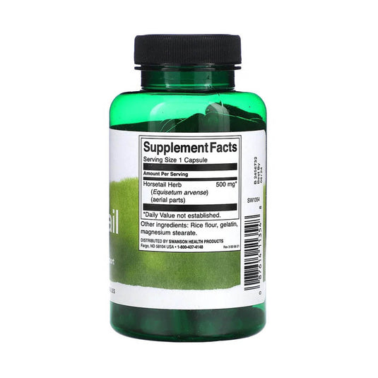 Horsetail (Equisetum) Coada Calului, 500mg, Swanson, 90 capsule SW1354