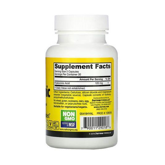 Hyaluronic Acid Bioavailable, 60 mg, Jarrow Formulas, 60 capsule