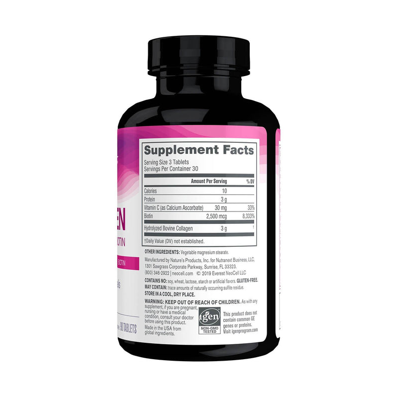Încărcați imaginea în vizualizatorul Galerie, Hydrolyzed Collagen + Vitamin C &amp; Biotin, NeoCell, 90 tablete
