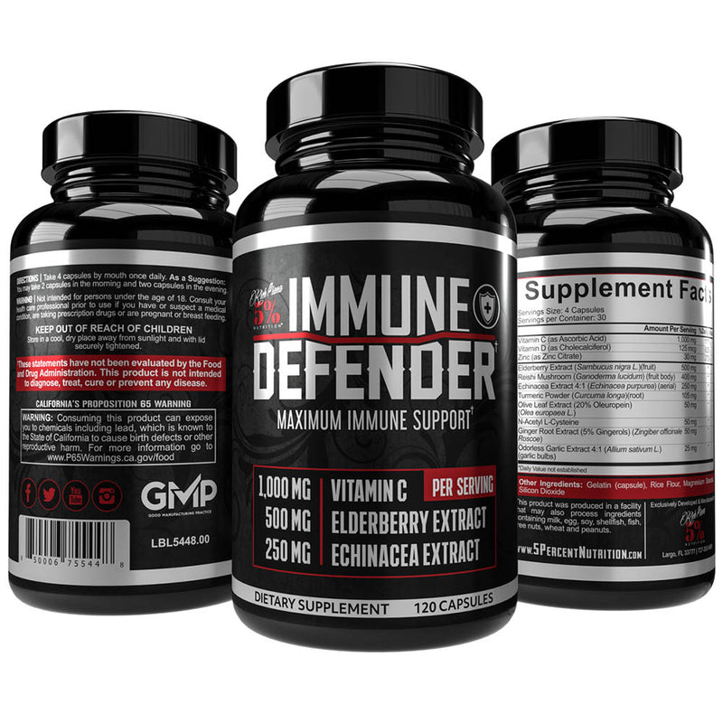 Încărcați imaginea în vizualizatorul Galerie, Immune Defender (Imunitate), Rich Piana 5% Nutrition, 120 capsule
