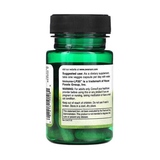 Immunobiotic, Lactobacillus plantarum, Swanson, 30 capsule SWA028