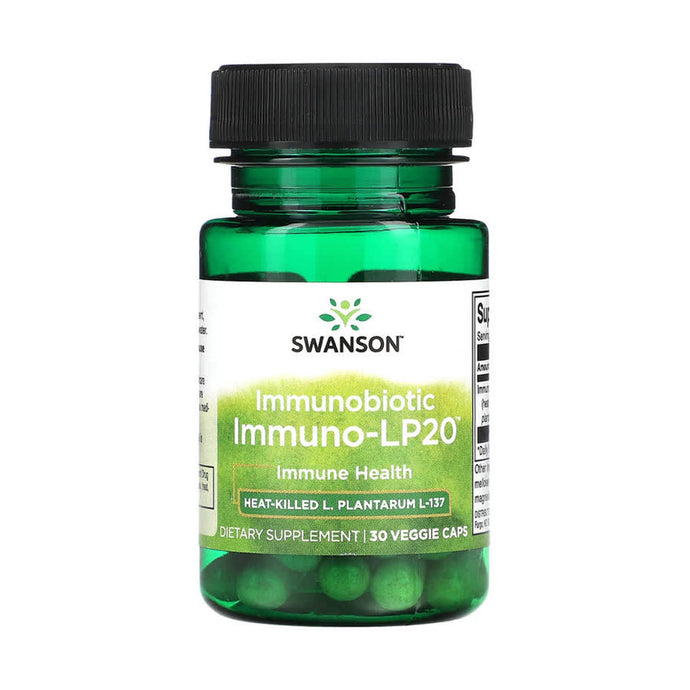 Immunobiotic, Lactobacillus plantarum, Swanson, 30 capsule SWA028