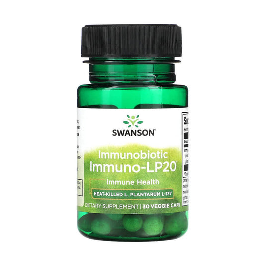 Immunobiotic, Lactobacillus plantarum, Swanson, 30 capsule SWA028