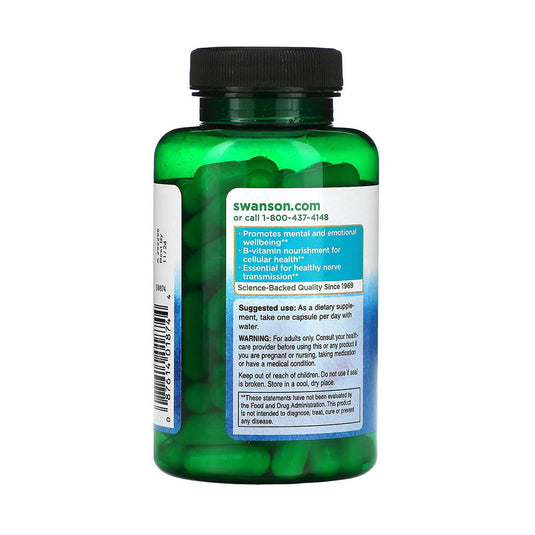 Inositol (Vitamina B8), 650mg, Swanson, 100 capsule SW874