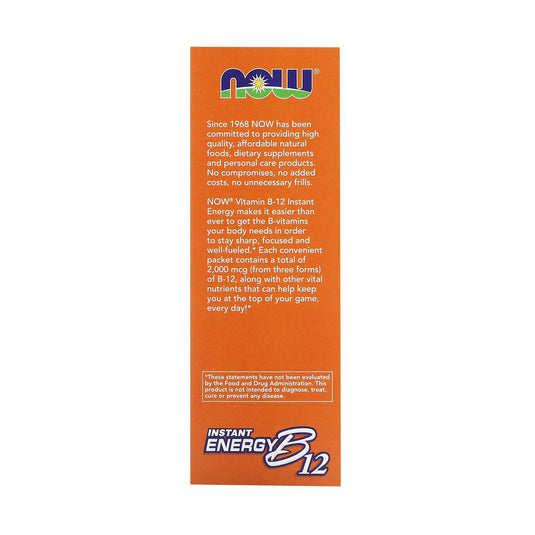 Instant Energy B12, 2,000 mcg, NOW Foods, 75 pliculete