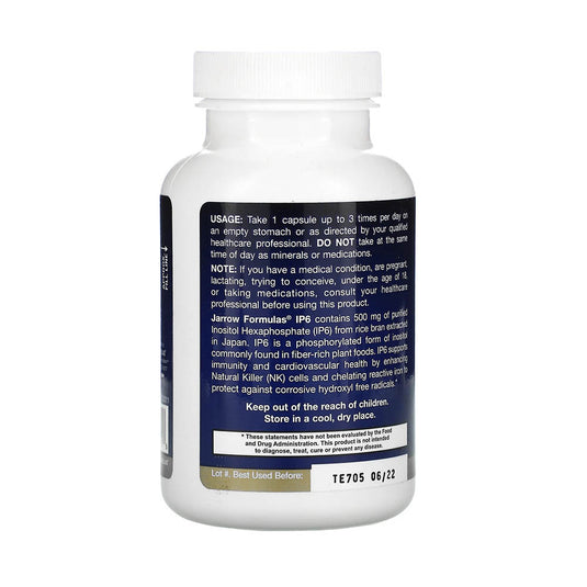 IP6, Inozitol Hexafosfat, 500 mg, Jarrow Formulas, 120 capsule