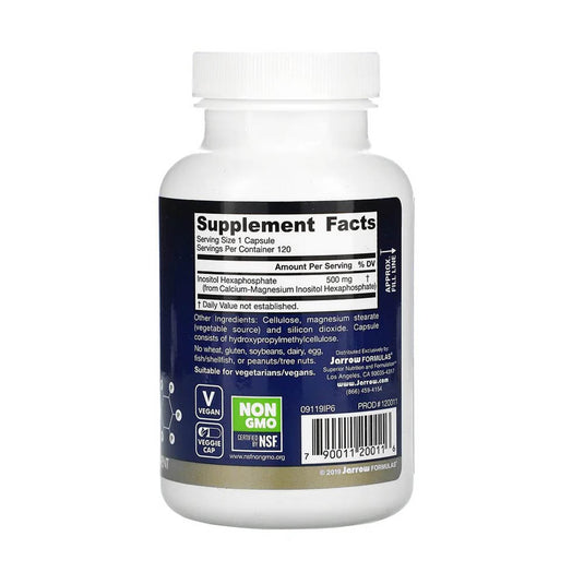 IP6, Inozitol Hexafosfat, 500 mg, Jarrow Formulas, 120 capsule