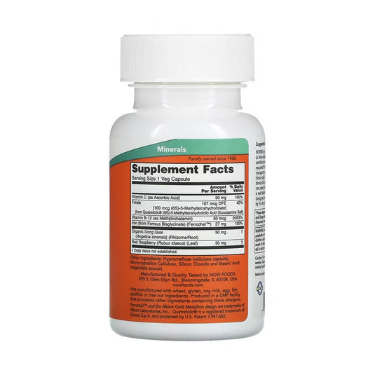 Iron Complex (Fier), Now Foods, 100 capsule
