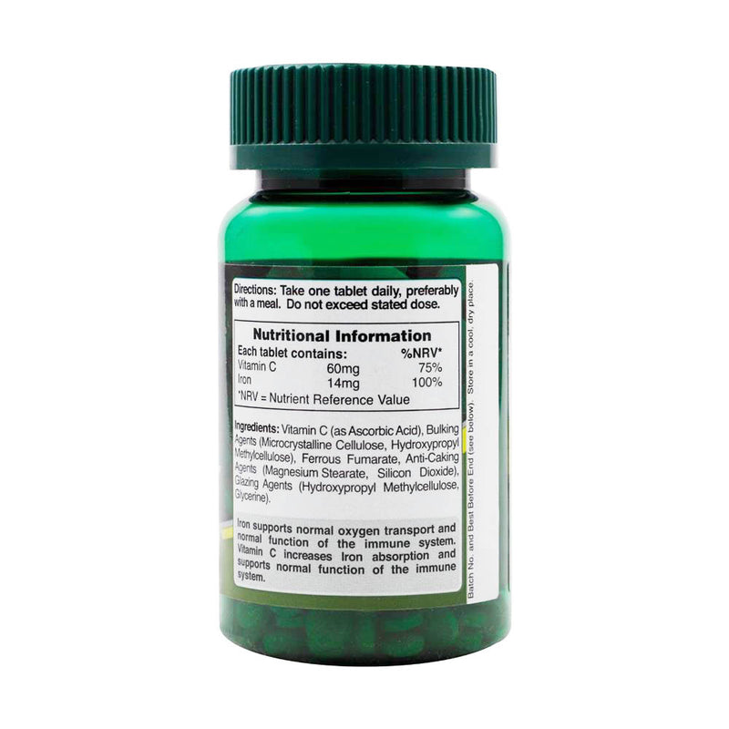 Încărcați imaginea în vizualizatorul Galerie, Iron &amp; Vitamin C, Holland &amp; Barrett, 100 tablete

