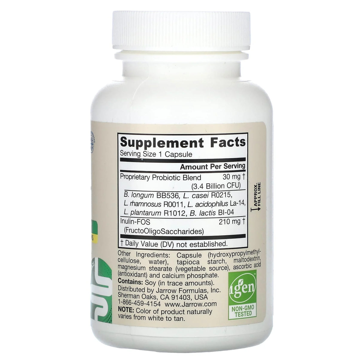 Jarro-Dophilus Plus FOS, 3.4 Billion CFU, Jarrow Formulas, 100 capsule